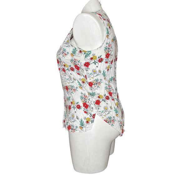 Primark Floral Sleeveless Button Down Tank size 14 - Picture 4 of 15